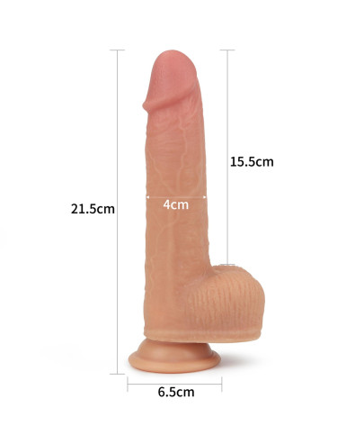 8.5"" Dual layered Silicone Rotating Nature Cock Anthony Lovetoy 10-LV4032