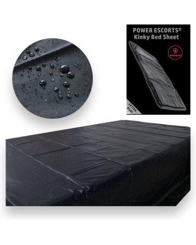 Power Escorts - BR190 - Kinky Bed Sheet Black - 160 x 227 CM Power Escorts 20-BR190