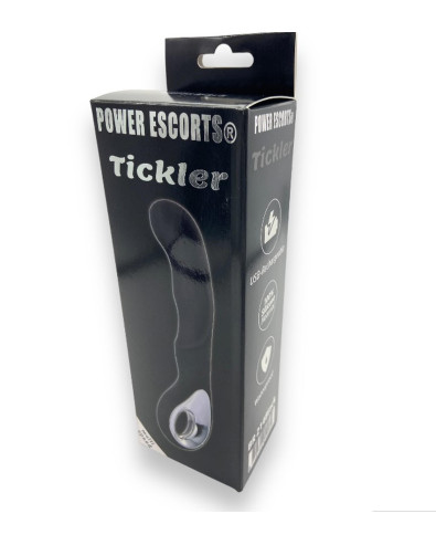 Wibrator silikonowy Tickler Black GSpot - ładowalny