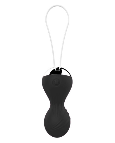 Kulki Kegla Silikonowe Wibrujące USB 10 Funkcji / Pilot zdalnego sterowania - Czarny