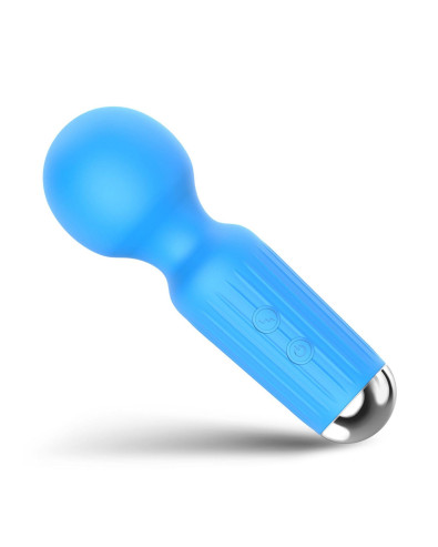 Stymulator-ładowalny mini masażer USB 20 funkcji - niebieski