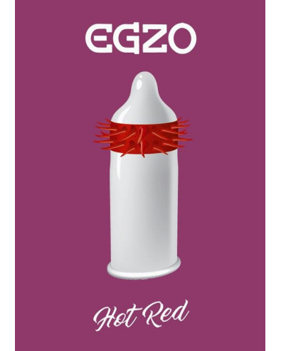 Prezerwatywy-Egzo Hot Red