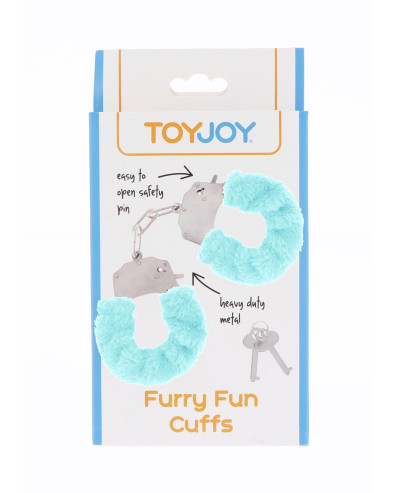 Furry Fun Cuffs Aqua