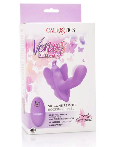 Butterfly Remote Rocking Penis Purple