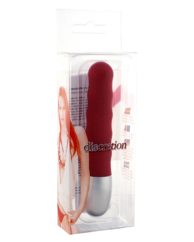 Discretion Ribbed Vibrator Red Seven Creations 30-25092-X-RED