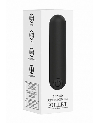 10 Speed Rechargeable Bullet - Black Be Good Tonight 36-BGT006BLK