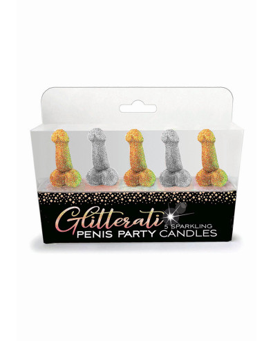 Glitterati Penis, zestaw świec