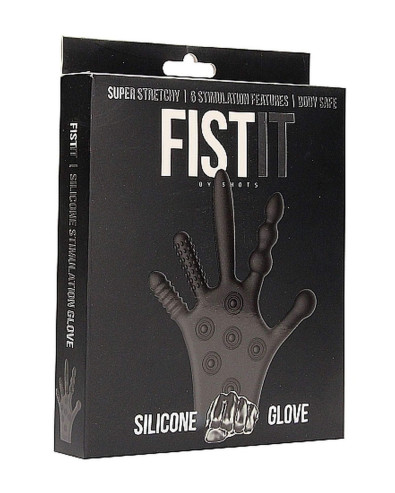 Silicone Stimulation Glove - Black Fist It 36-FST011BLK