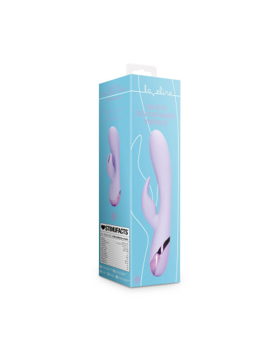 Gładki silikonowy wibrator królik - Digital Lavender