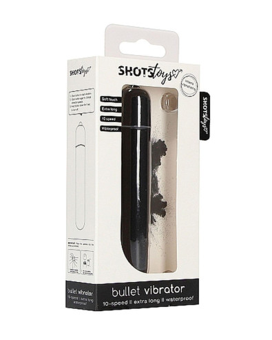 Bullet Vibrator - Extra Long - Black ShotsToys 36-SHT429BLK