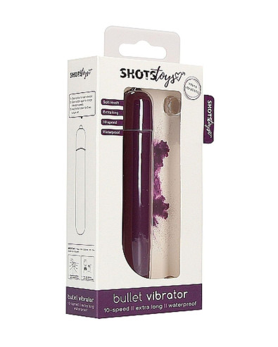 Bullet Vibrator - Extra Long - Purple ShotsToys 36-SHT429PUR