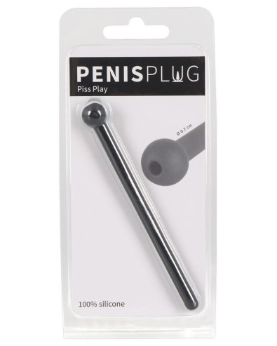 Penis Plug Piss Play czarny