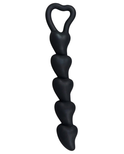 Koraliki analne z czarnego aksamitu