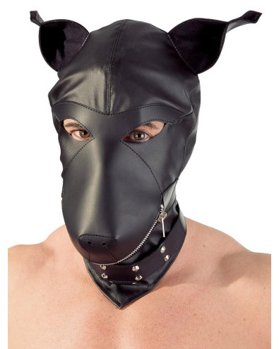 Maska dla psa z imitacji skóry