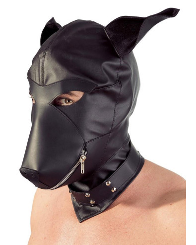 Maska dla psa z imitacji skóry