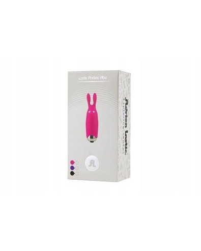 Stymulator-wibrator - Lastic pocket vibe Rabbit Black