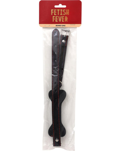 Fetish Fever - knebel z kości - czarny