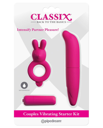 Couples Vibrating Starter Kit Pink
