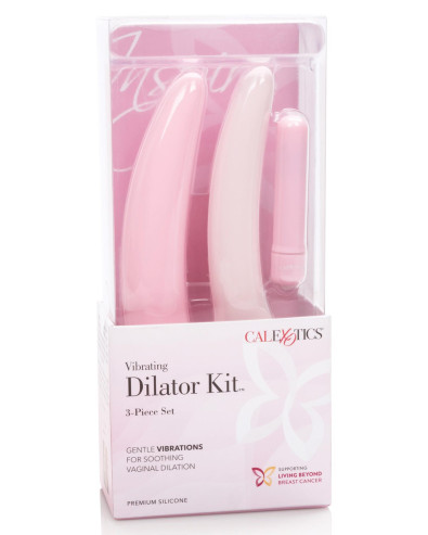 Vibrating Dilator 3pcs Set Pink