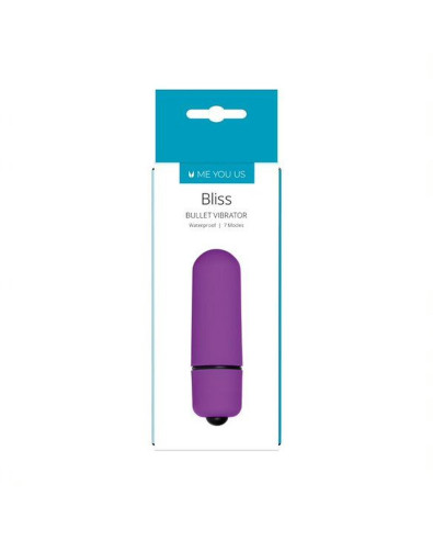 Wibrator- Me You Us Bliss 7 Mode Mini Bullet Vibrator Purple