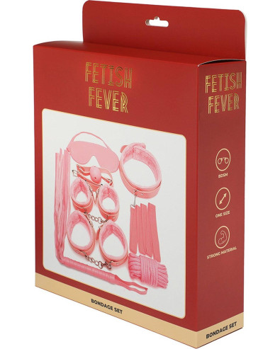 Fetish Fever - Bondage Set - 7 pieces - Pink