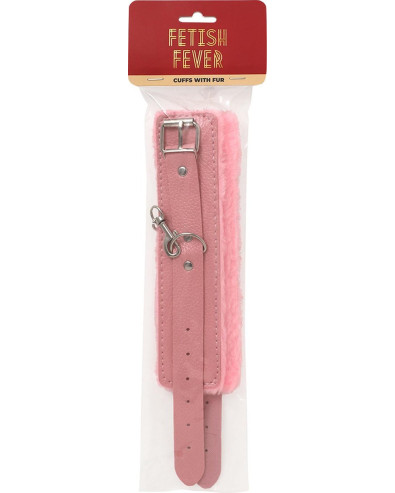 Fetish Fever - Cuffs With Fur - Pink