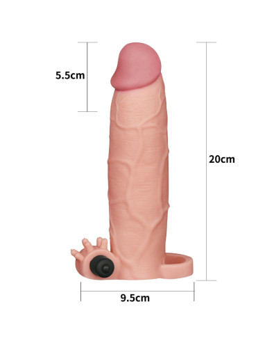 Add 3"" Pleasure X Tender Vibrating Penis Sleeve
