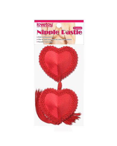 Reusable Red Heart Tassels Nipple Pasties