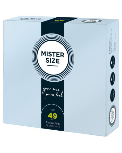 Mister Size 49mm pack of 36