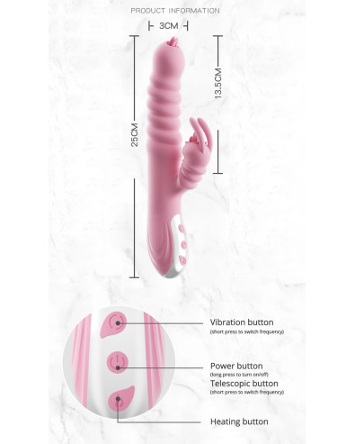 Wibrator-Hannah USB -Pink